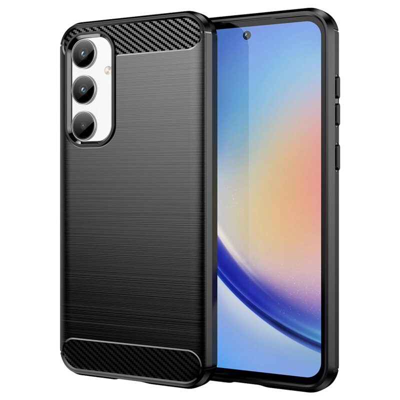 tectTech Samsung Galaxy A35 TPU-deksel Brushed, Svart