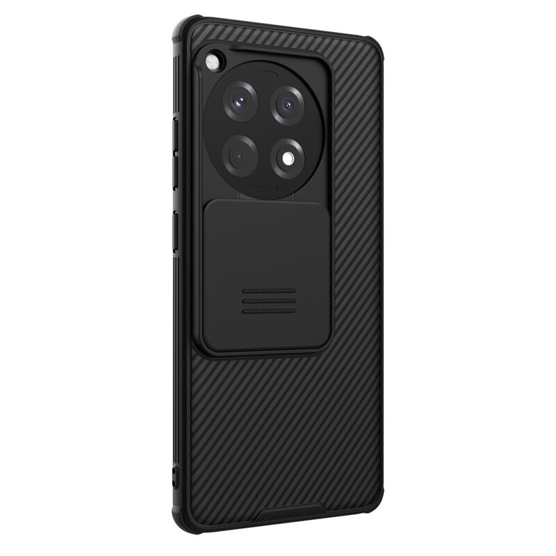 Nillkin OnePlus 12R Deksel med kameralinsebeskyttelse - CamShield, Svart