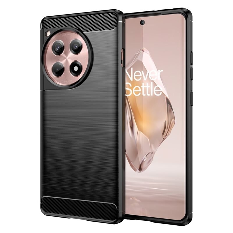 tectTech OnePlus 12R TPU-deksel Brushed, Svart