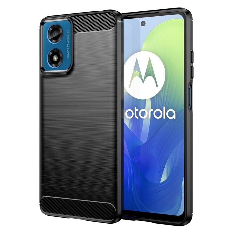 tectTech Motorola Moto G24 TPU-deksel Brushed, Svart