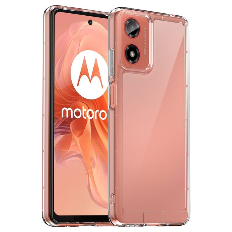 tectTech Motorola Moto E14 Crystal Hybrid-deksel, Gjennomsiktig