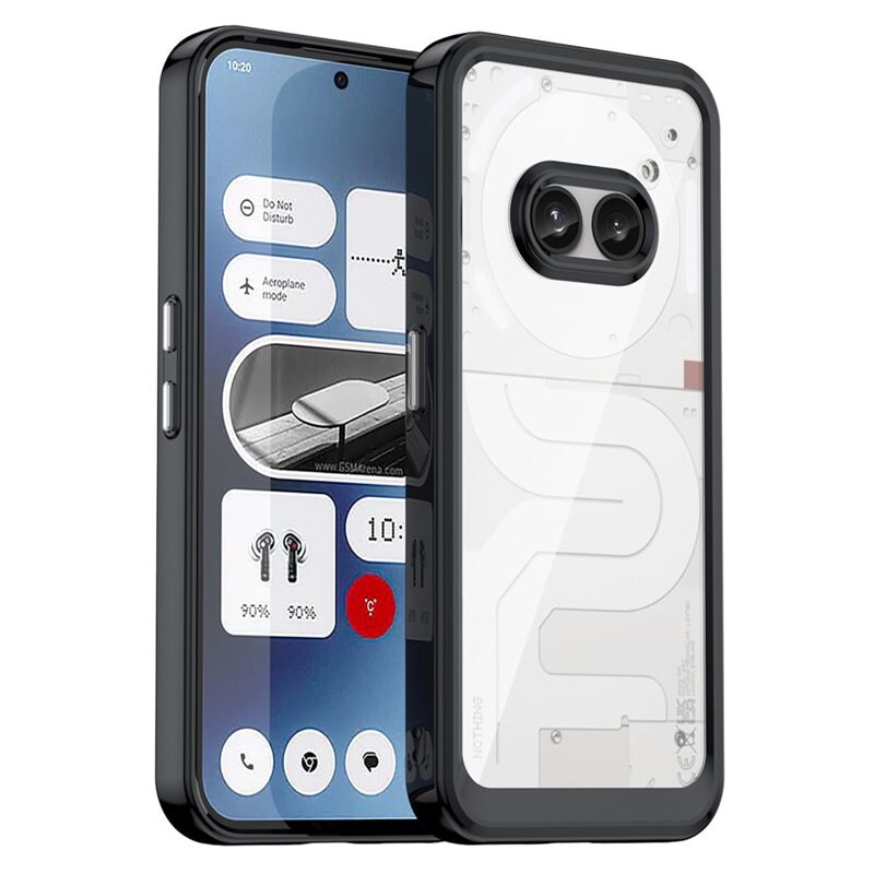 tectTech Nothing Phone 2a Crystal Hybrid-deksel, Svart