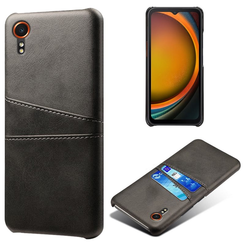 tectTech Samsung Galaxy Xcover 7 Stilig deksel med 2 kortlommer, Svart