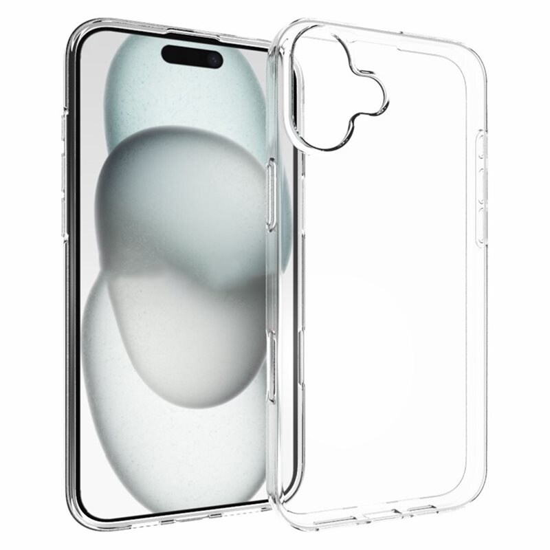 tectTech iPhone 16 Plus Tynt TPU-deksel, Gjennomsiktig