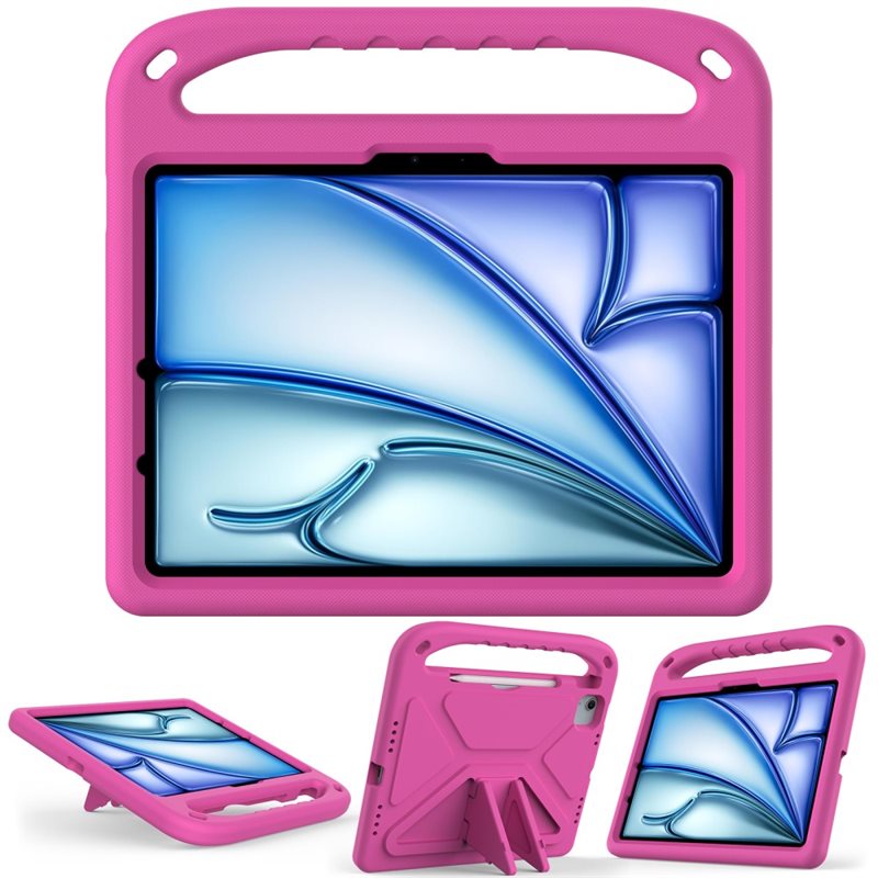 Apple iPad Air 11 7th Gen (2025) Støtsikkert deksel/etui med håndtak, Rosa