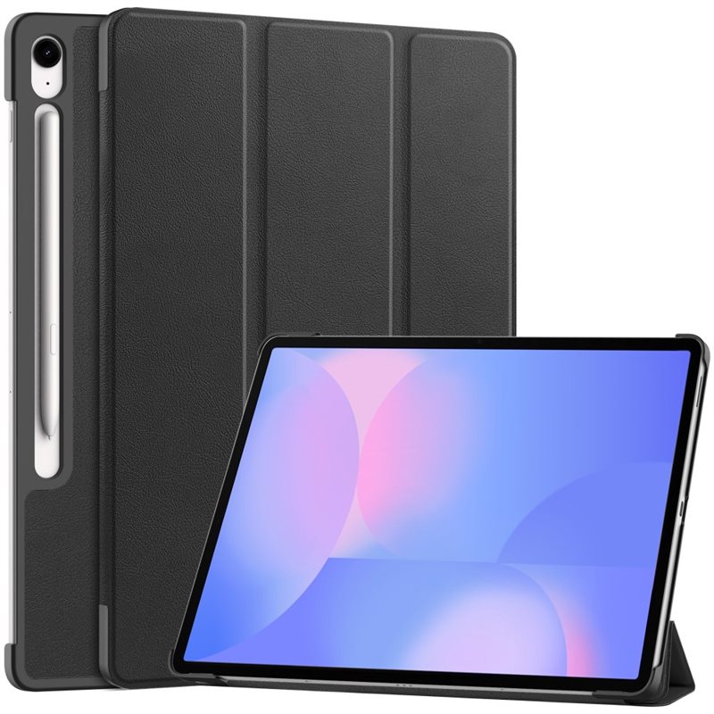 Samsung Galaxy Tab S10 FE Plus Tri-fold etui med pennholder, Svart