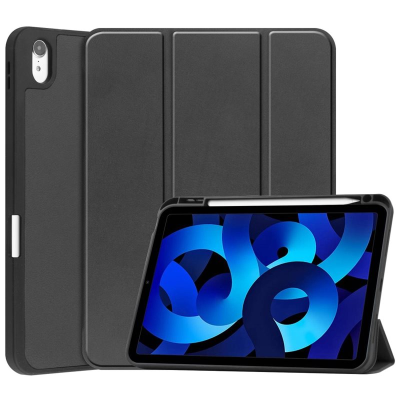 Apple iPad 11 11th Gen (2025) Tri-fold etui med pennholder, Svart