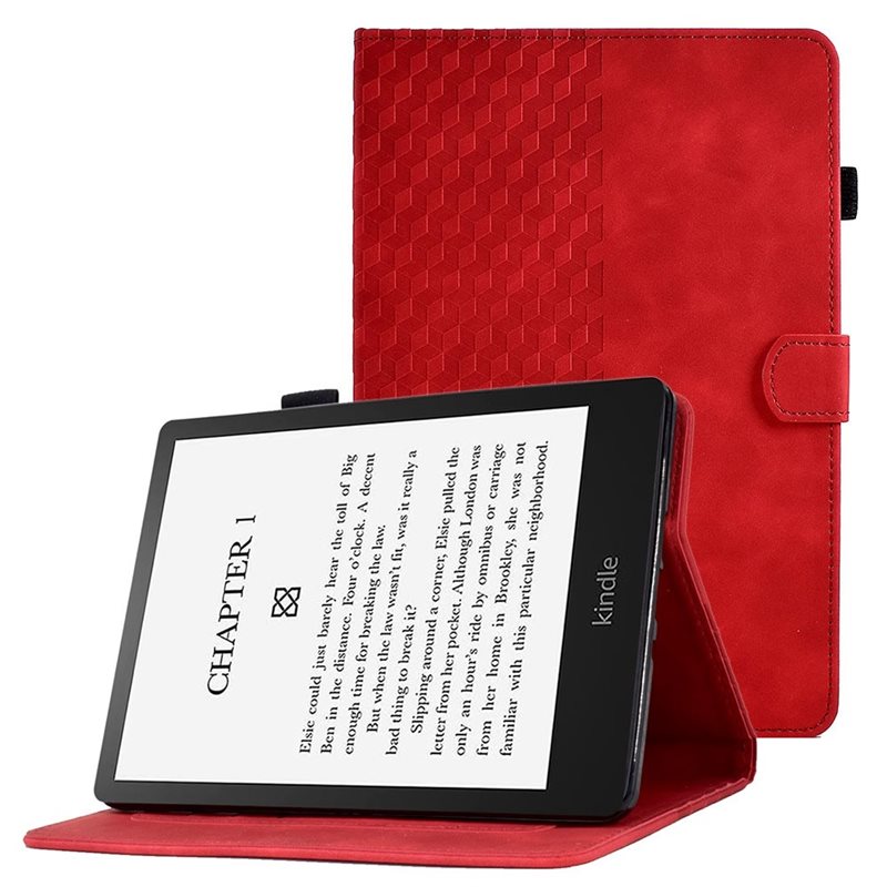 Amazon Kindle Paperwhite Signature Edition (2023) Stilig etui med kortlomme, Rød