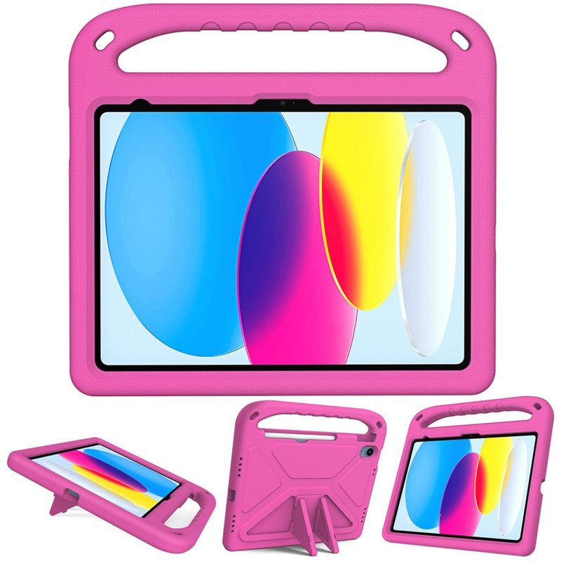 Apple iPad 11 11th Gen (2025) Støtsikkert deksel/etui med håndtak, Rosa