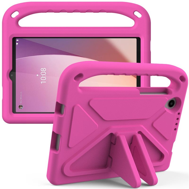 Lenovo Tab M8 (4th Gen) Støtsikkert deksel/etui med håndtak, Rosa