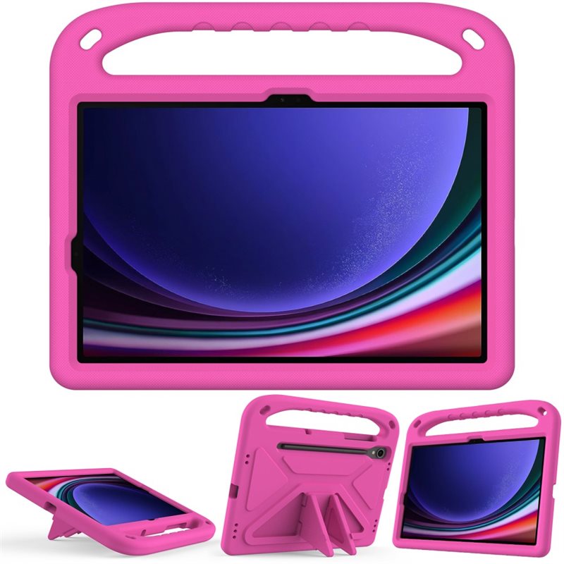 Samsung Galaxy Tab S7 Støtsikkert deksel/etui med håndtak, Rosa