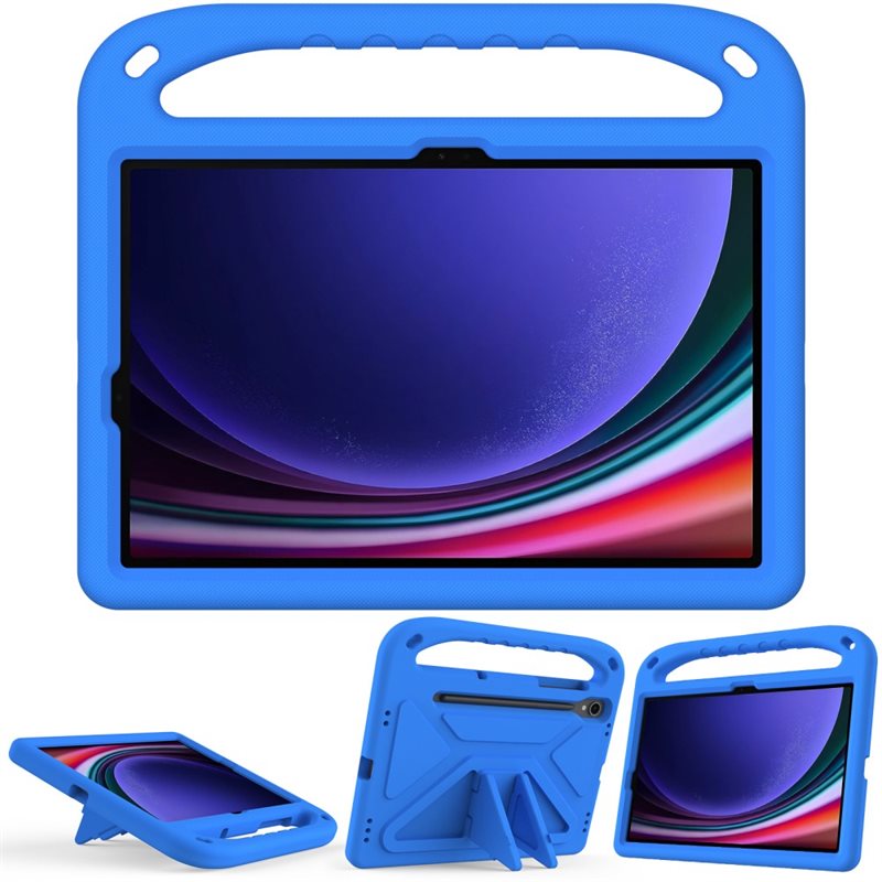 Samsung Galaxy Tab S10 FE Støtsikkert deksel/etui med håndtak, Blå