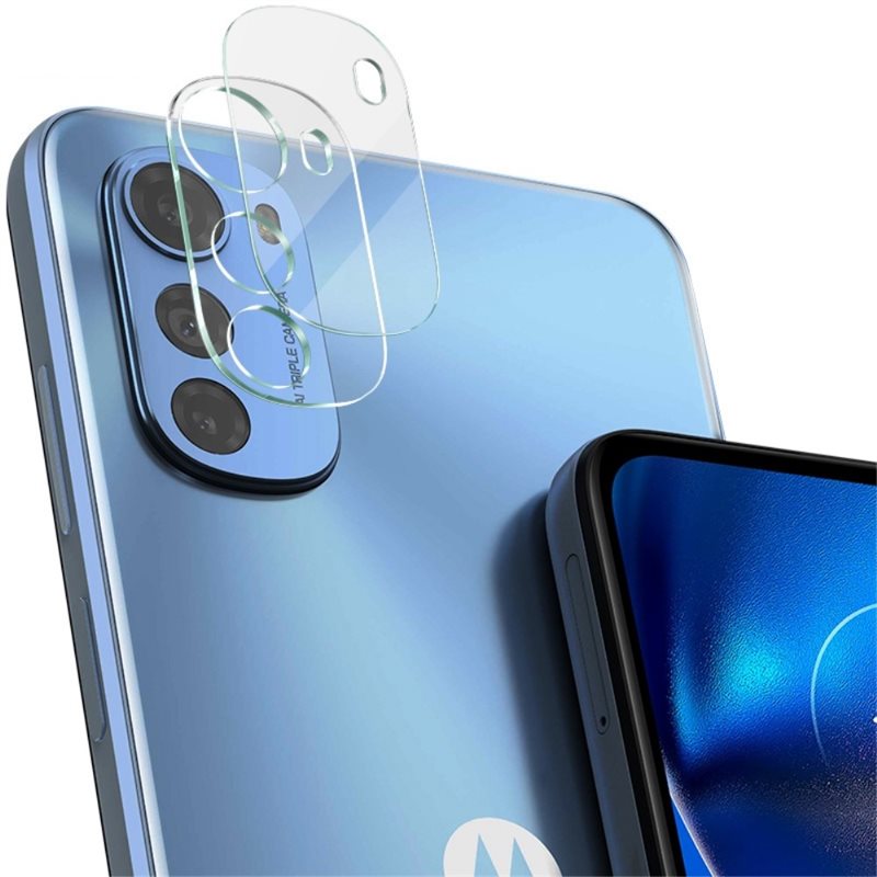 Imak Motorola Moto E32 Kameralinsebeskyttelse i glass, Gjennomsiktig