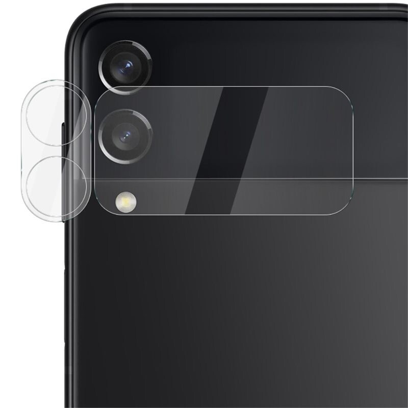 Imak Samsung Galaxy Z Flip 3 Skjermbeskytter for ytterskjerm og linsebeskytter i herdet glass Gjennomsiktig
