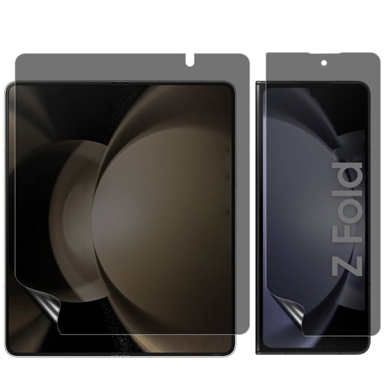 Samsung Galaxy Z Fold 6 Anti-Spy skjermbeskytter for innerskjerm og ytterskjerm