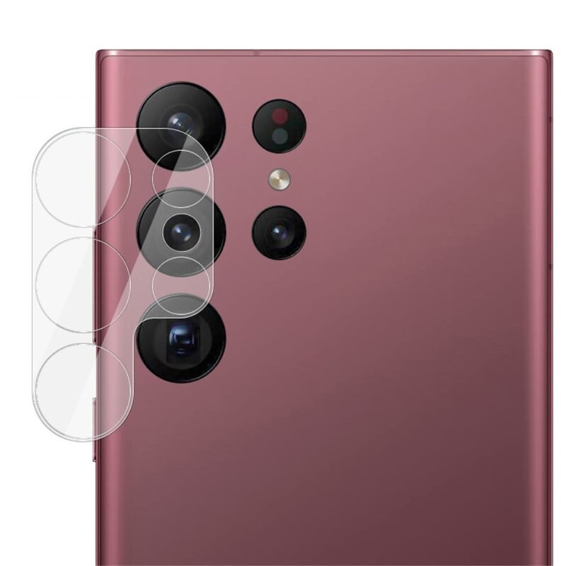 Imak Samsung Galaxy S23 Ultra Kameralinsebeskyttelse i glass, Gjennomsiktig