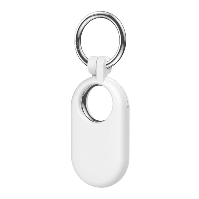 Samsung Galaxy SmartTag 2 Nøkkelring med silikondeksel, Hvit