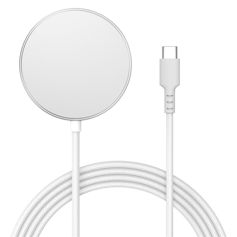 Apple iPhone 16 Pro Qi2 Magnetisk trådløs lader 15W, Hvit