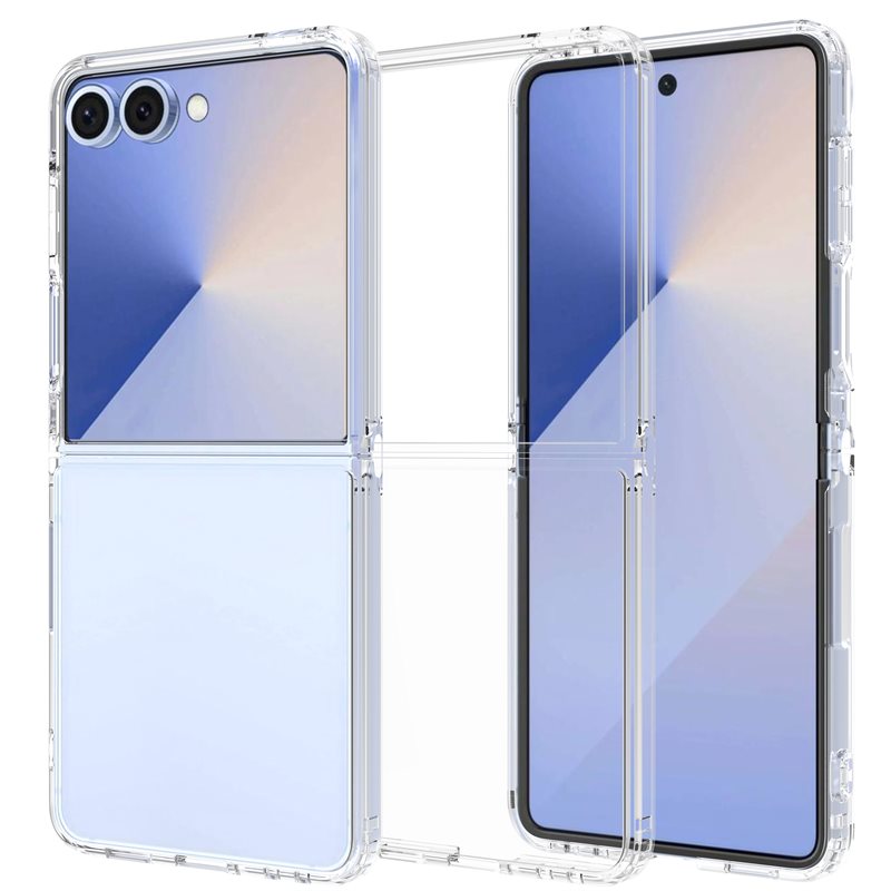 Mobique Samsung Galaxy Z Flip 7 Crystal Hybrid-deksel, Gjennomsiktig