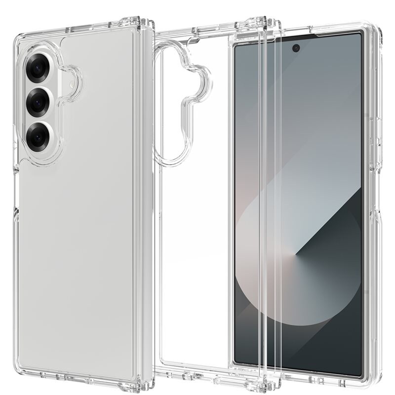 Mobique Samsung Galaxy Z Fold 7 Crystal Hybrid-deksel, Gjennomsiktig