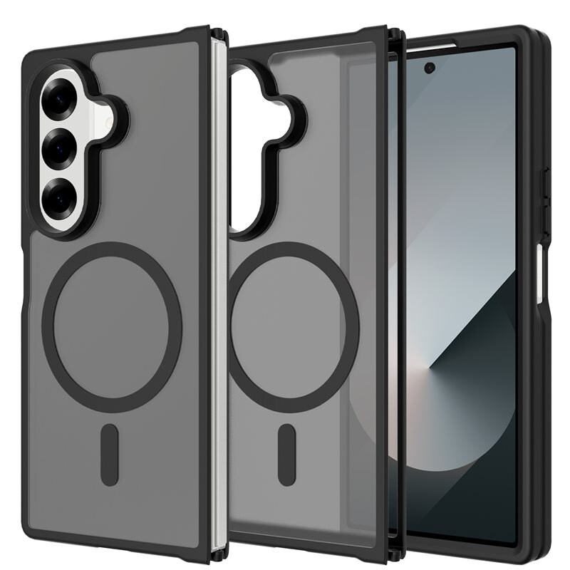 Mobique Samsung Galaxy Z Fold 7 Hybrid-deksel Magnetisk, Frosted Black