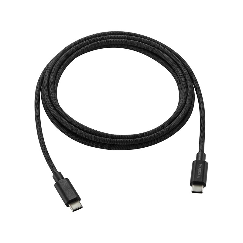 Mobique Premium Ladekabel USB-C til USB-C 2m, Svart