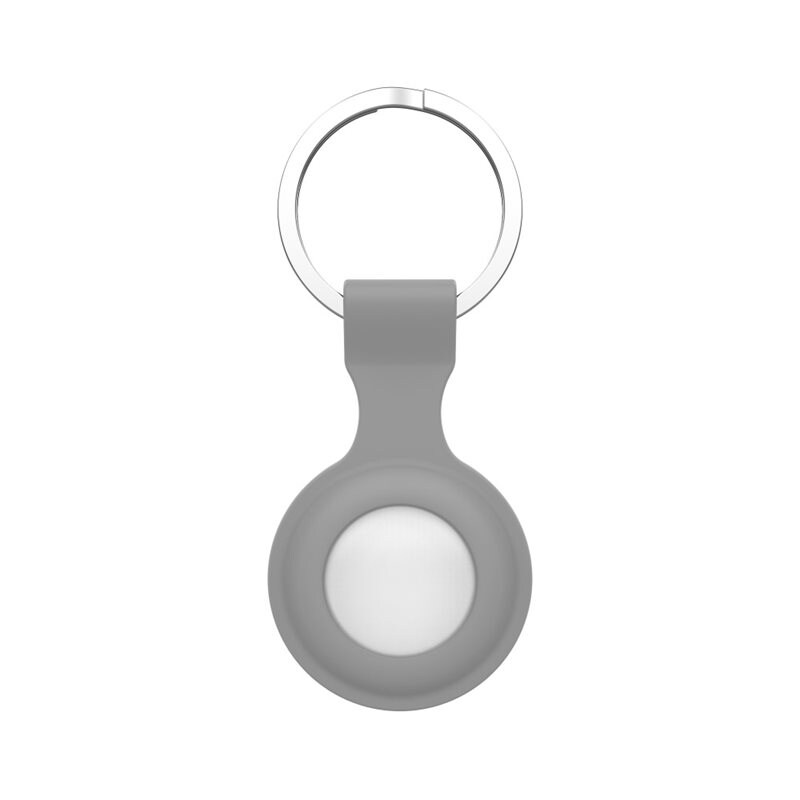 Apple AirTag Nøkkelring med silikondeksel, Grå