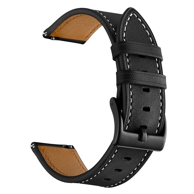 Garmin Vivoactive 6 Reim i ekte skinn, Svart