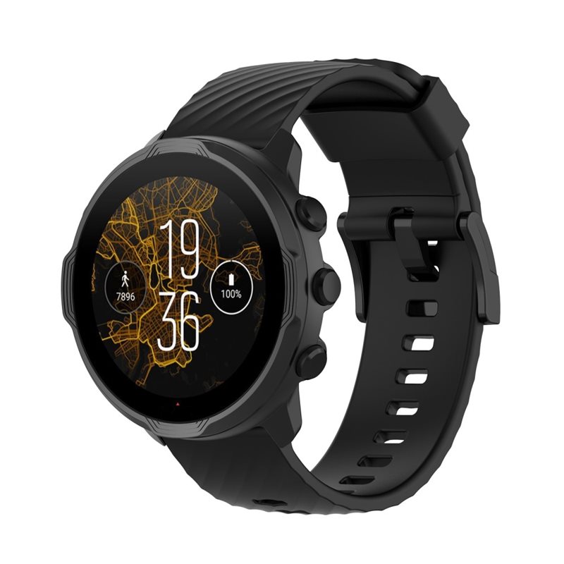9 Baro/Suunto 7/Suunto 9 Reim i silikon, Svart