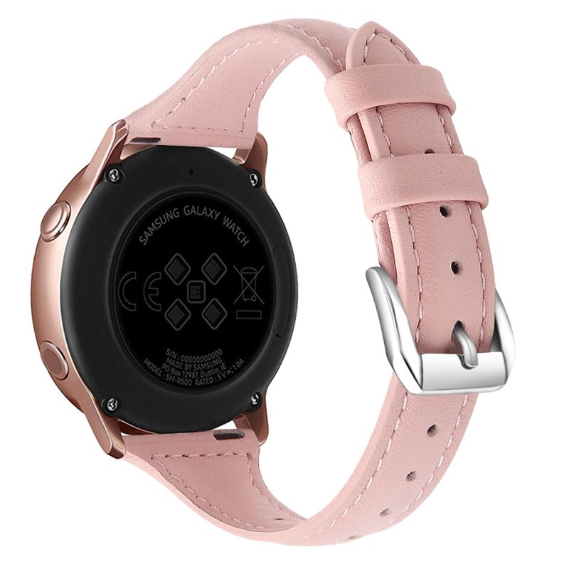 Garmin Vivoactive 6 Smalt armbånd i ekte skinn, Rosa