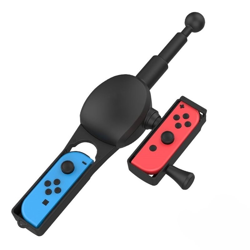 JYS Nintendo Switch Joy-Con fiskespø, Svart