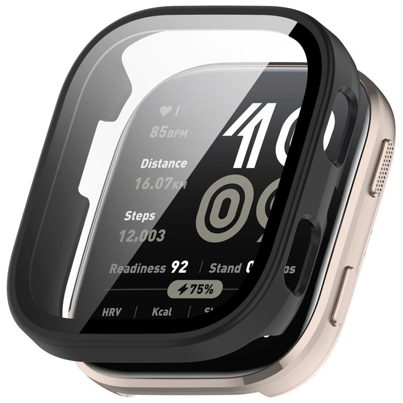Amazfit Bip 6 Heldekkende deksel med skjermbeskytter, Svart