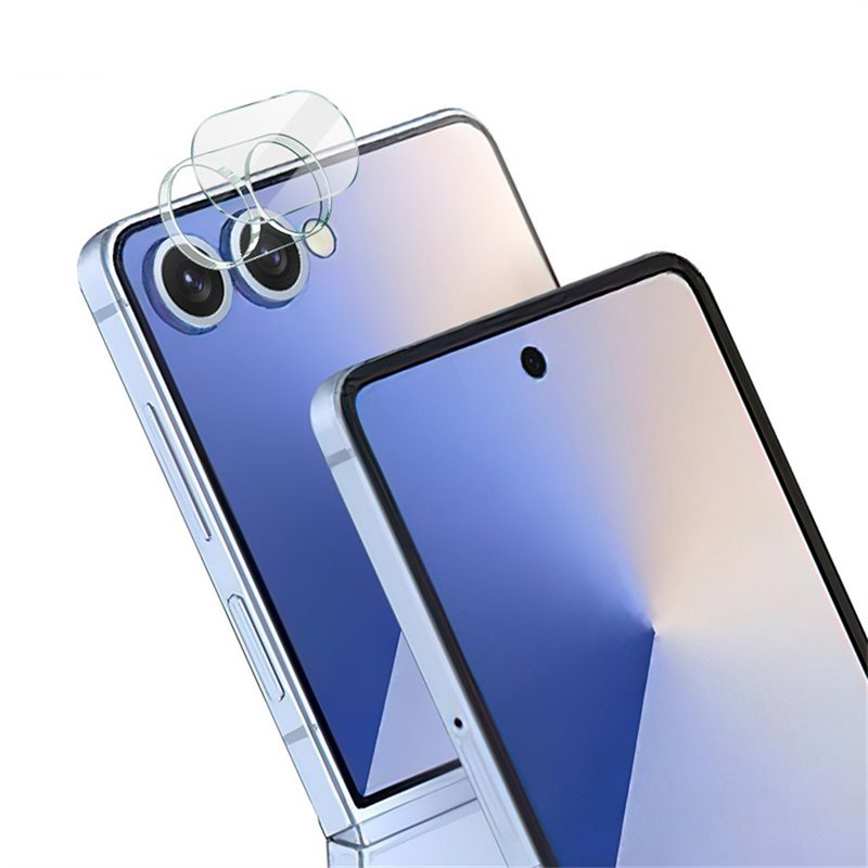 Imak Samsung Galaxy Z Flip 7 Kameralinsebeskyttelse i glass, Gjennomsiktig