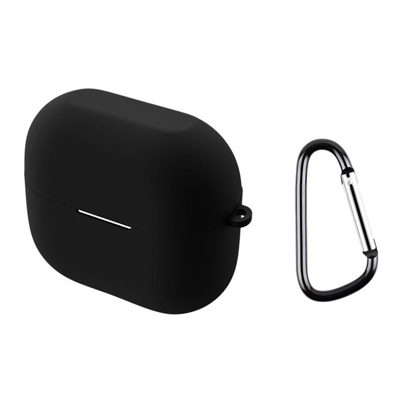 Samsung Galaxy Buds 3 Pro Silikondeksel med karabinkrok, Hvit