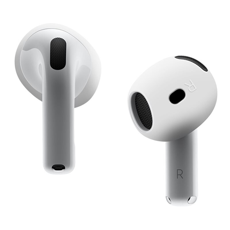 Apple AirPods 4 Øreputer i silikon, Frostet hvit