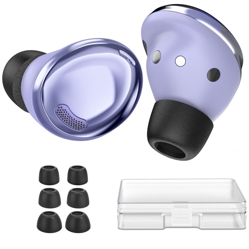 Ahastyle Samsung Galaxy Buds 2 Pro Ørepropper (3-pack) i memory foam - str S/M/L, svart