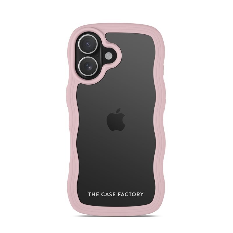The Case Factory iPhone 16 The Wave Case, Rosa