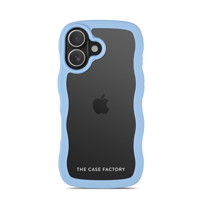 The Case Factory iPhone 16 The Wave Case, Blå