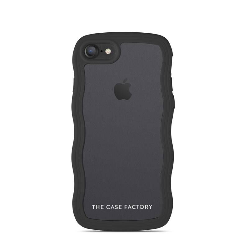 The Case Factory iPhone SE 2022 The Wave Case, Svart