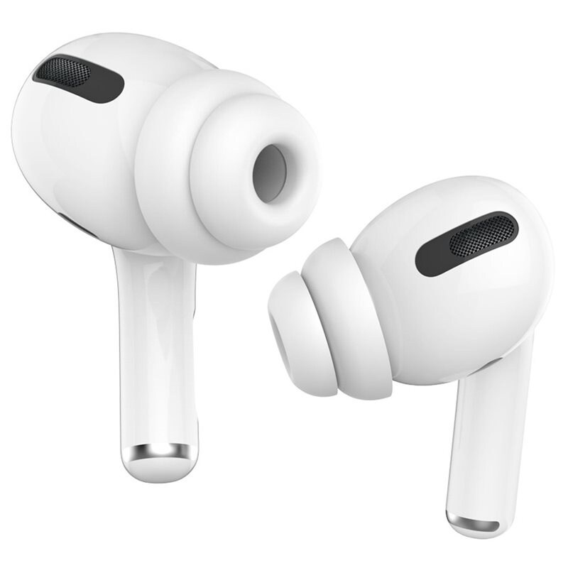 Ahastyle AirPods Pro 2-pack Myke Ørepropper - str. S, Hvit
