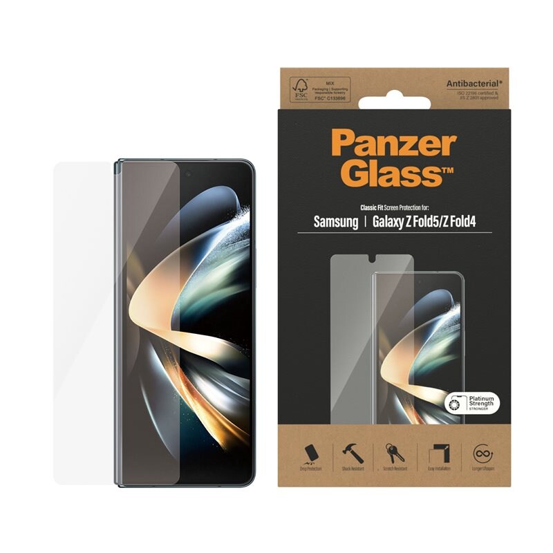 Samsung Galaxy Z Fold 4 Ytre skjermbeskytter i ripebestandig herdet glass - Ultra Wide Fit