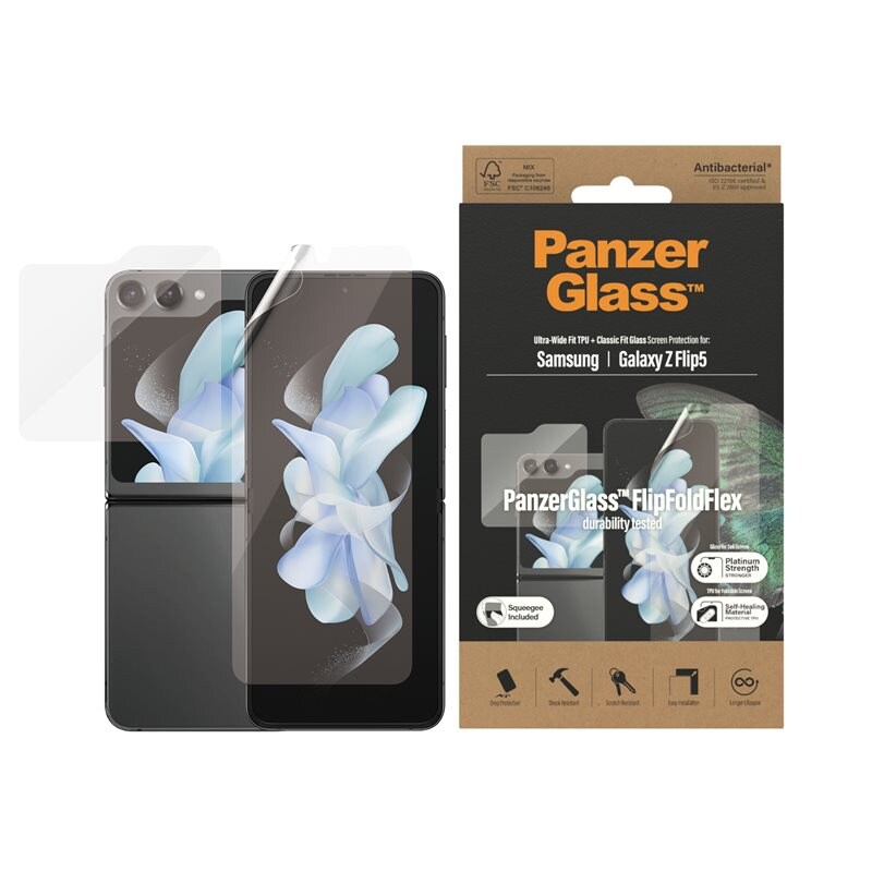 PanzerGlass Samsung Galaxy Z Flip 5 Skjermbeskytter Innside+Utside