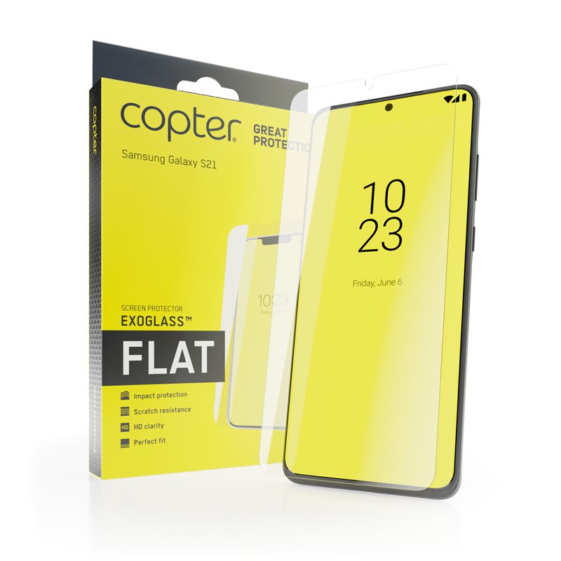 Copter Samsung Galaxy S21 FE Skjermbeskytter i herdet glass - Exoglass
