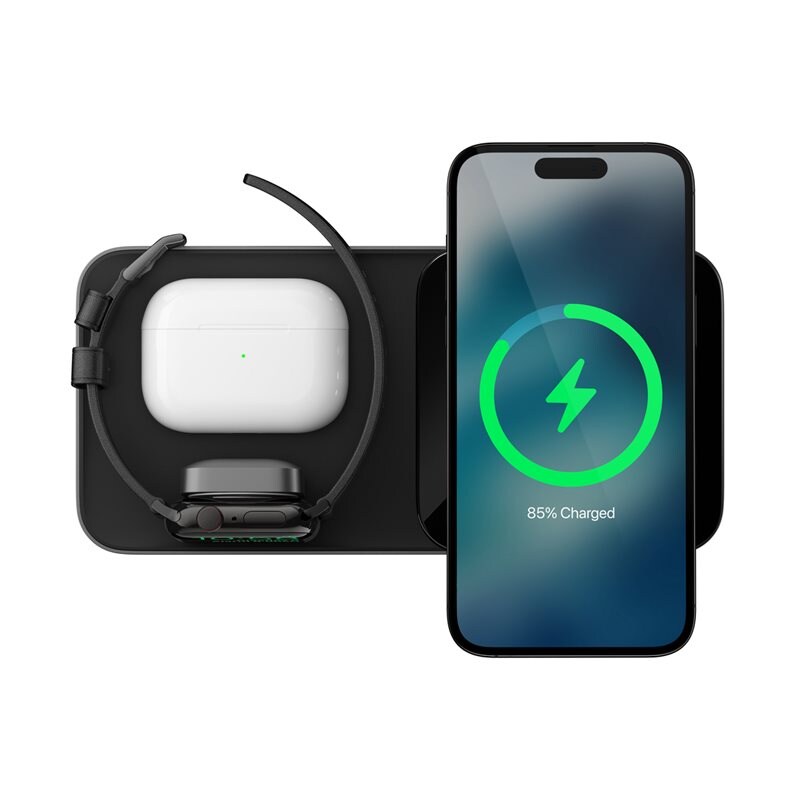 Nomad Base One Max 3-i-1 MagSafe Ladestasjon, Carbide