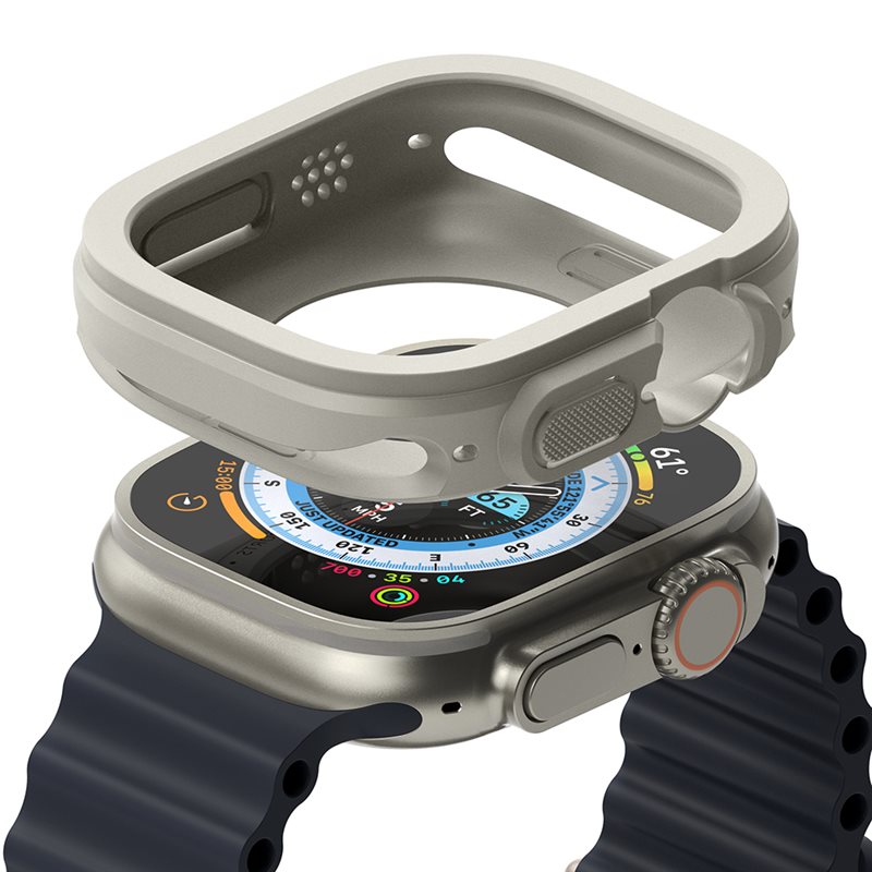 Ringke Apple Watch Ultra 49mm 1st Gen Air Sports deksel, Warm Gray