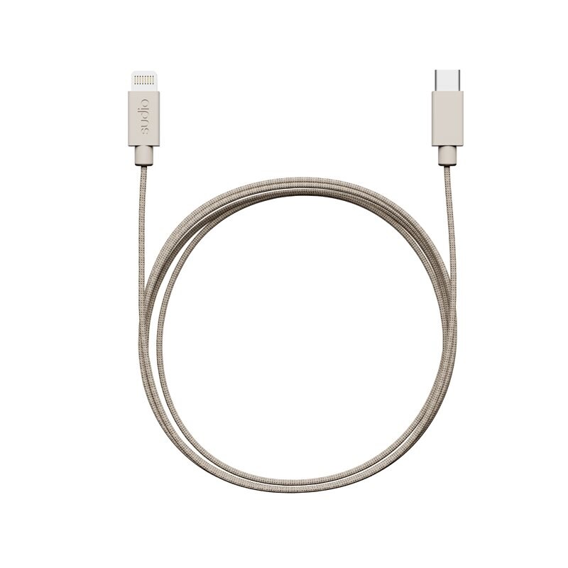 Sudio C1 Ladekabel USB-C til Lightning 1.8 m, Sand