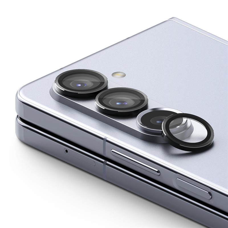 Ringke Samsung Galaxy Z Fold 5 Linsebeskyttelse med aluminiumsramme, Svart