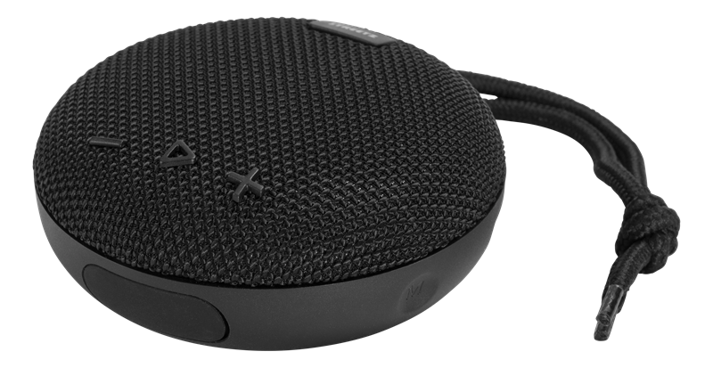 Streetz Vannbestandig bærbar Bluetooth-høyttaler, Svart