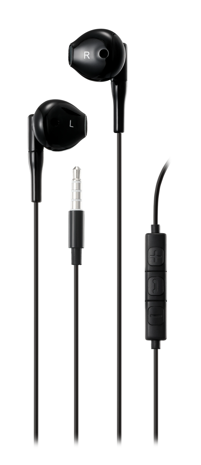 Streetz Ørepropper Semi-in-ear 3.5mm, svart