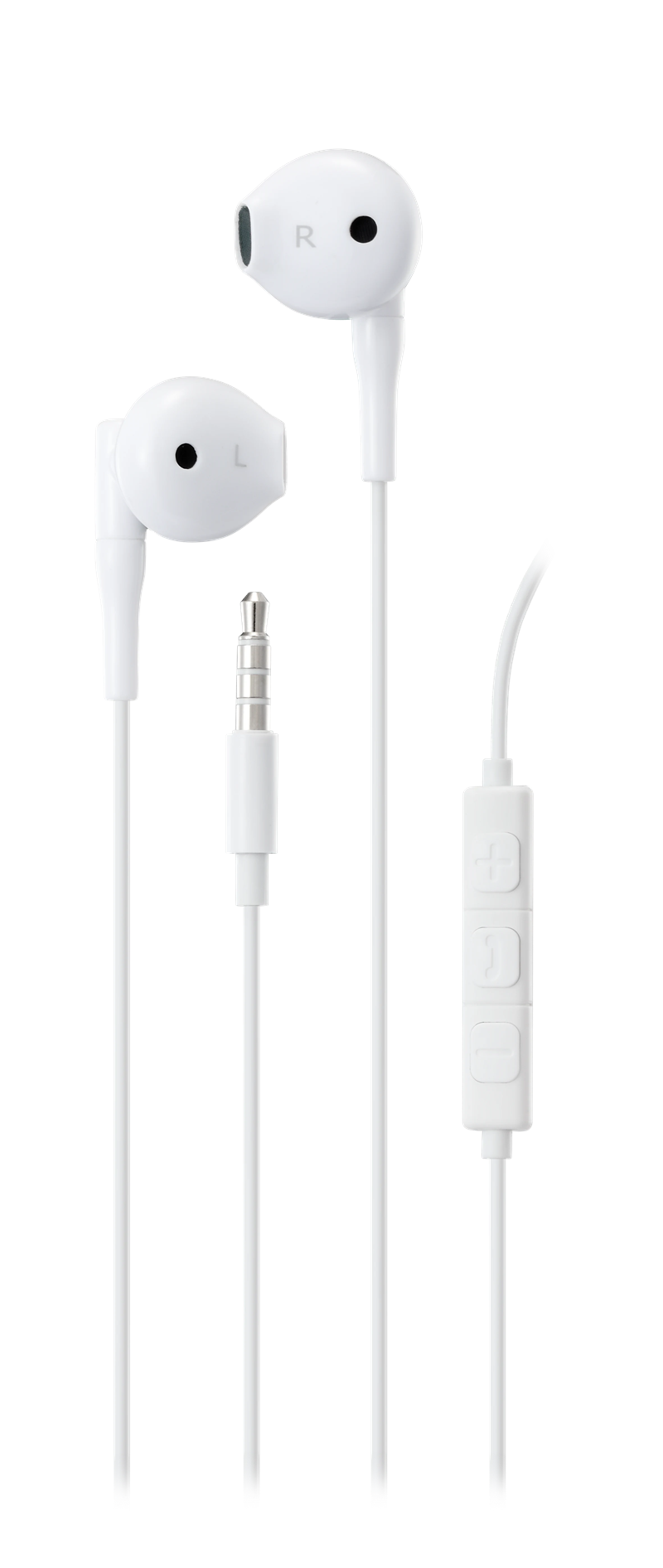 Streetz Ørepropper Semi-in-ear 3.5mm, Hvit